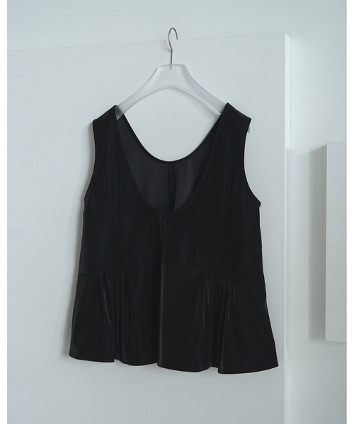 etsu　anuke アンヌーク Sheer Peplum Tops anuke（アンヌーク）の「anuke Sheer Peplum Tops シアー