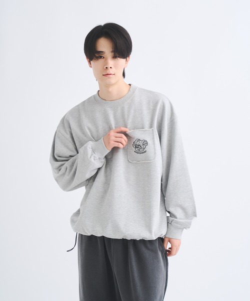 【新品】BLACK COUNTRY, NEW ROAD スウェット Lサイズ WELLTECT】 クルーネックスウェット
