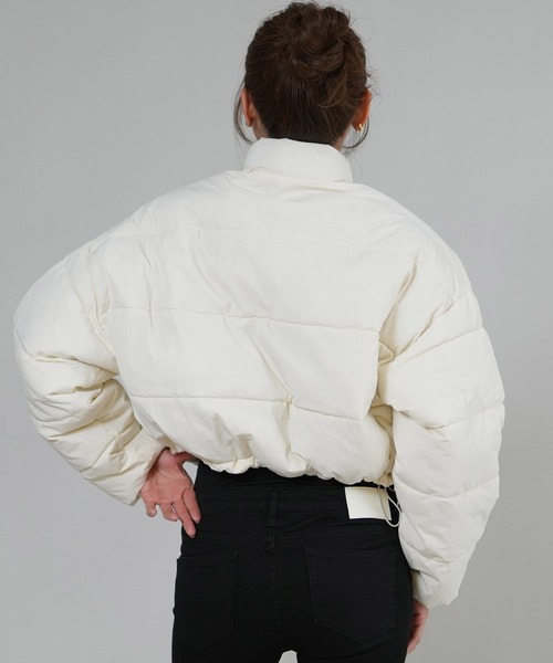 RVCA(ルーカ)の「RVCA/ルーカ MINI RVCA CROPPED PUF JKT ジャケット BF044-752(その他アウター・レディース・ミント/ブラック/ホワイト・M)」の5枚目の写真