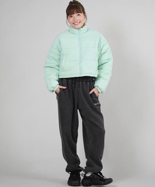 RVCA(ルーカ)の「RVCA/ルーカ MINI RVCA CROPPED PUF JKT ジャケット BF044-752(その他アウター・レディース・ミント/ブラック/ホワイト・M)」の16枚目の写真