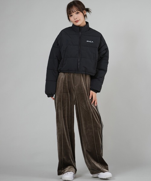 RVCA(ルーカ)の「RVCA/ルーカ MINI RVCA CROPPED PUF JKT ジャケット BF044-752(その他アウター・レディース・ミント/ブラック/ホワイト・M)」の11枚目の写真