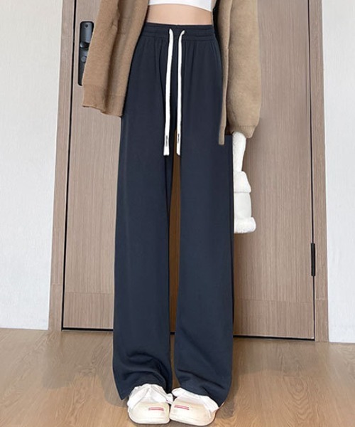 cammie(キャミー)の「裏フリースリブストレートパンツ(その他パンツ・レディース・ダークグレー/オフホワイト/ブラック・LARGE/MEDIUM)」の15枚目の写真