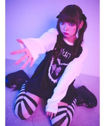 Jamie エーエヌケー（ジェイミーエーエヌケー）の「エンジェル合皮ハートロンTE（Tシャツ/カットソー）」