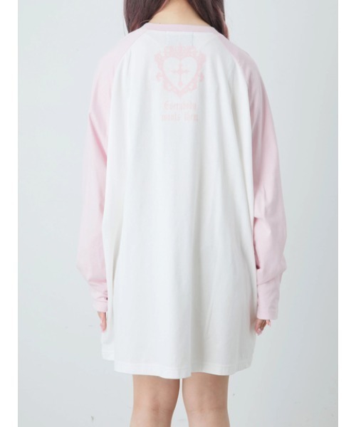 Jamie エーエヌケー（ジェイミーエーエヌケー）の「エンジェル合皮ハートロンTE（Tシャツ/カットソー・レディース・ブラック/ホワイト・M）」の12枚目の写真