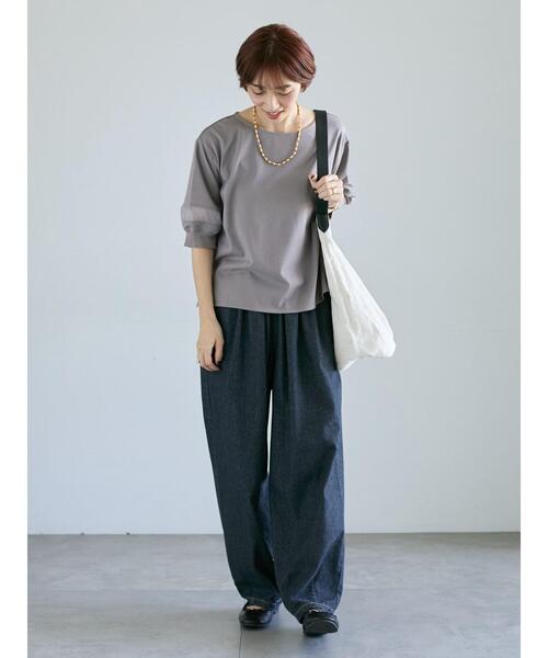 Lugnoncure（ルノンキュール）の「袖シアー切り替えトップス（その他トップス・レディース・ブラック/グレー/オフホワイト・F）」の10枚目の写真