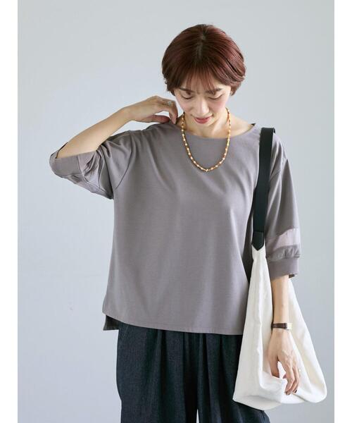 Lugnoncure（ルノンキュール）の「袖シアー切り替えトップス（その他トップス・レディース・ブラック/グレー/オフホワイト・F）」の12枚目の写真