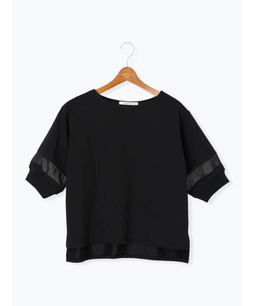 Lugnoncure（ルノンキュール）の「袖シアー切り替えトップス（その他トップス・レディース・ブラック/グレー/オフホワイト・F）」の14枚目の写真