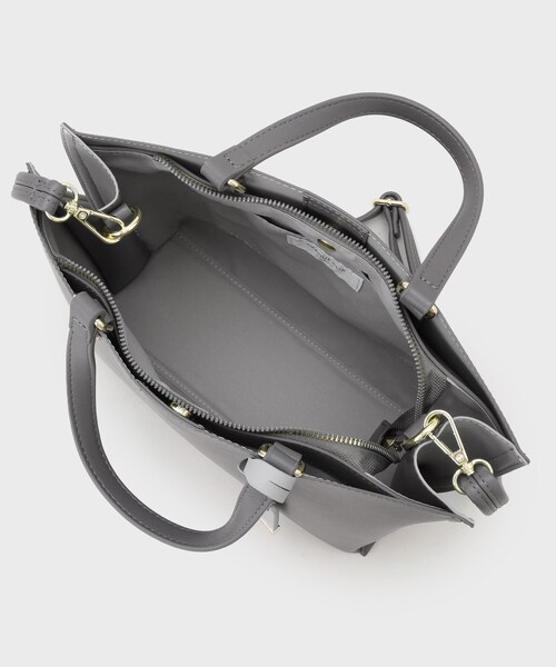 OPAQUE.CLIP（オペークドットクリップ）の「【2WAY／名品】バイカラー3層ミドルトートバッグ（トートバッグ・レディース・ベージュ系4/ピンク系その他2/チャコール/ブラウン系その他5/ブラック系4/ブルー系7・00）」の22枚目の写真