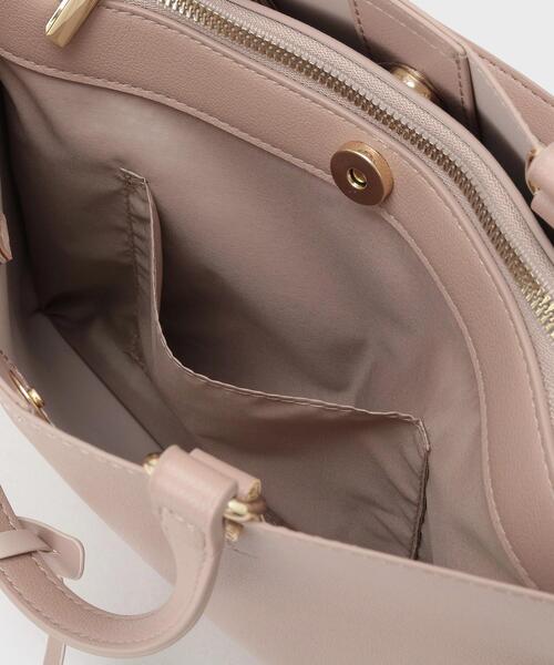 OPAQUE.CLIP（オペークドットクリップ）の「【2WAY／名品】バイカラー3層ミドルトートバッグ（トートバッグ・レディース・ベージュ系4/ピンク系その他2/チャコール/ブラウン系その他5/ブラック系4/ブルー系7・00）」の15枚目の写真