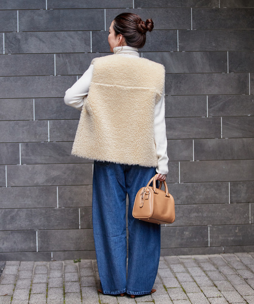 ムートンライクリバーシブルベスト（その他アウター）｜B.C STOCK