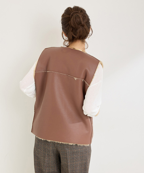 リバーシブル　アウター　ベスト リバーシブル ボアxタスロンベスト | ジムマスター（gym master