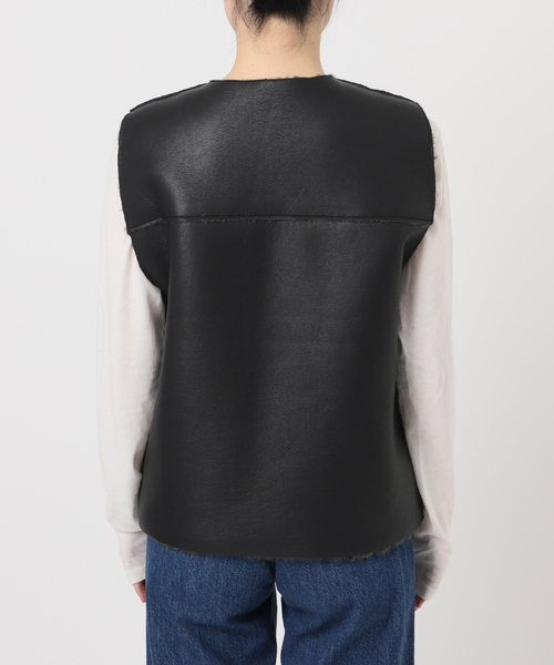 ムートンライクリバーシブルベスト（その他アウター）｜B.C STOCK