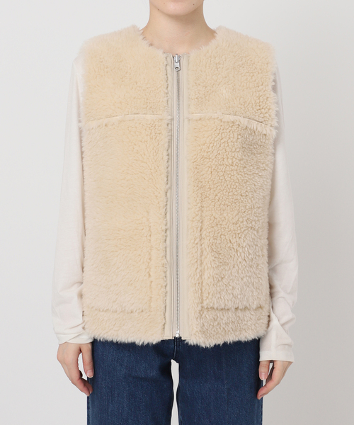 ムートンライクリバーシブルベスト（その他アウター）｜B.C STOCK