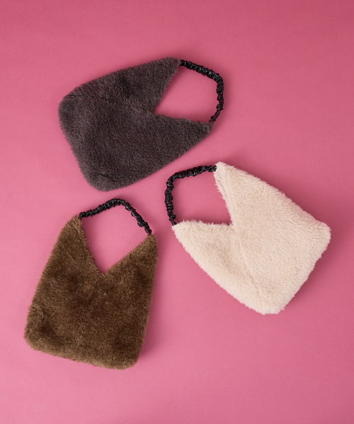 collex（コレックス）の「【WEB限定】ギャザーハンドルエコファートートバッグ（トートバッグ・レディース・アイボリー/グレー/チョコ・フリー）」の18枚目の写真