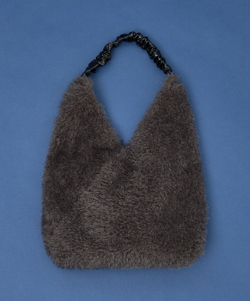 collex（コレックス）の「【WEB限定】ギャザーハンドルエコファートートバッグ（トートバッグ・レディース・アイボリー/グレー/チョコ・フリー）」の2枚目の写真