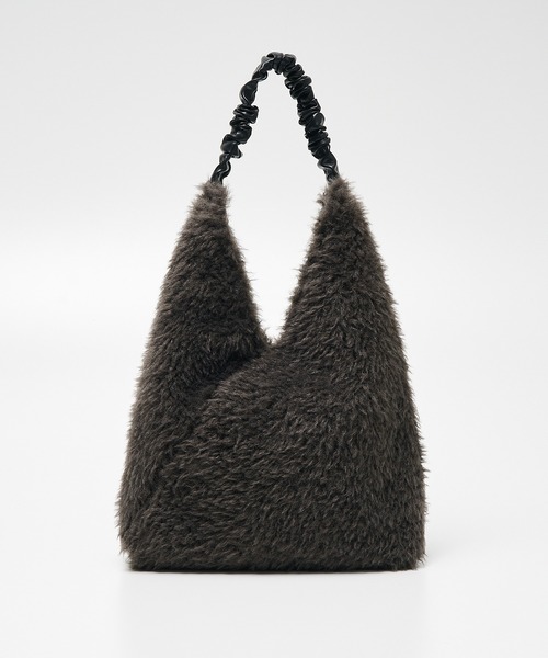 collex（コレックス）の「【WEB限定】ギャザーハンドルエコファートートバッグ（トートバッグ・レディース・アイボリー/グレー/チョコ・フリー）」の9枚目の写真