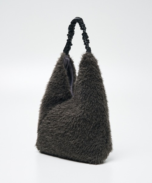 collex（コレックス）の「【WEB限定】ギャザーハンドルエコファートートバッグ（トートバッグ・レディース・アイボリー/グレー/チョコ・フリー）」の10枚目の写真