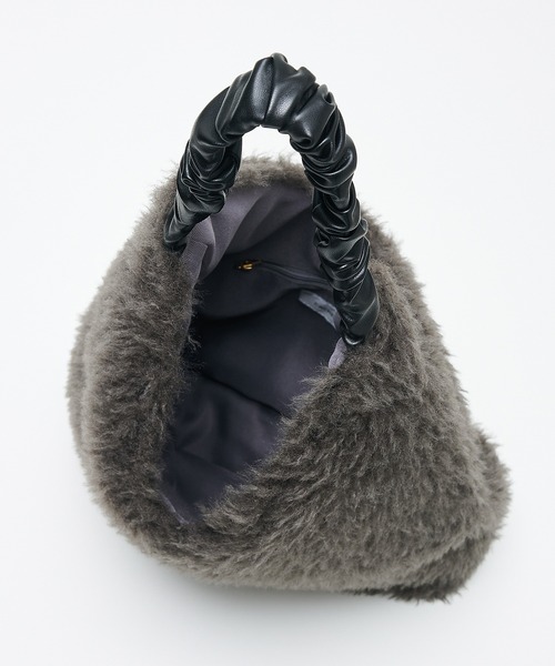 collex（コレックス）の「【WEB限定】ギャザーハンドルエコファートートバッグ（トートバッグ・レディース・アイボリー/グレー/チョコ・フリー）」の13枚目の写真