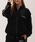 1111clothing�i�����t�H�[�N���[�W���O�j�́u�y�Z�b�g�A�b�v �Ή��z�T�C�h���C�� �x���A �g���b�N�W���P�b�g / Side Line Velour Track Jacket�i�W���[�W�j�v�b�u���b�N