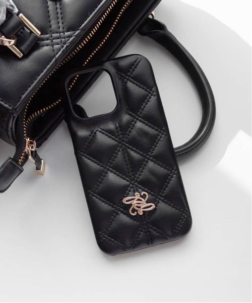 RANDA（ランダ）の「キルティングスマートフォンケース（スマホケース/カバー・レディース・ブラック/クリーム/ピンク/ライトグレー・iPhone 15/iPhone 14/iPhone 16/iPhone 13/iPhone 16 Pro/iPhone 15 Pro/iPhone 13 Pro/iPhone 14 Pro/iPhone 17/iPhone Air/iPhone 17 Pro）」の6枚目の写真