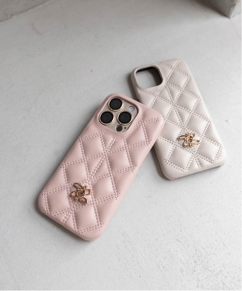 RANDA（ランダ）の「キルティングスマートフォンケース（スマホケース/カバー・レディース・ブラック/クリーム/ピンク/ライトグレー・iPhone 15/iPhone 14/iPhone 16/iPhone 13/iPhone 16 Pro/iPhone 15 Pro/iPhone 13 Pro/iPhone 14 Pro/iPhone 17/iPhone Air/iPhone 17 Pro）」の9枚目の写真
