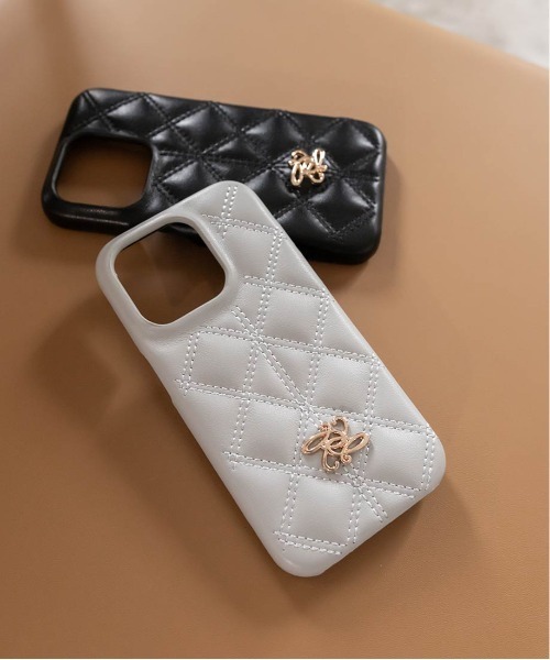 RANDA（ランダ）の「キルティングスマートフォンケース（スマホケース/カバー・レディース・ブラック/クリーム/ピンク/ライトグレー・iPhone 15/iPhone 14/iPhone 16/iPhone 13/iPhone 16 Pro/iPhone 15 Pro/iPhone 13 Pro/iPhone 14 Pro/iPhone 17/iPhone Air/iPhone 17 Pro）」の11枚目の写真