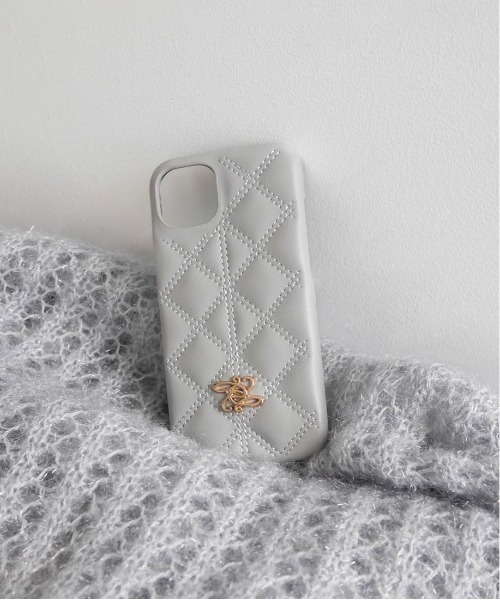 RANDA（ランダ）の「キルティングスマートフォンケース（スマホケース/カバー・レディース・ブラック/クリーム/ピンク/ライトグレー・iPhone 15/iPhone 14/iPhone 16/iPhone 13/iPhone 16 Pro/iPhone 15 Pro/iPhone 13 Pro/iPhone 14 Pro/iPhone 17/iPhone Air/iPhone 17 Pro）」の14枚目の写真