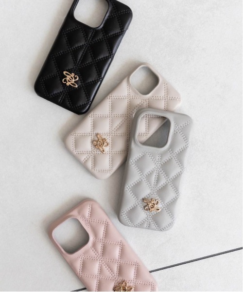 RANDA（ランダ）の「キルティングスマートフォンケース（スマホケース/カバー・レディース・ブラック/クリーム/ピンク/ライトグレー・iPhone 15/iPhone 14/iPhone 16/iPhone 13/iPhone 16 Pro/iPhone 15 Pro/iPhone 13 Pro/iPhone 14 Pro/iPhone 17/iPhone Air/iPhone 17 Pro）」の15枚目の写真