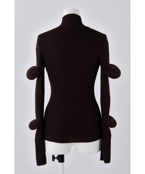 ENFOLD（エンフォルド）の「ハイネックプルオーバー（ニット/セーター・レディース・チャコールグレー/ブラウン/グリーン系その他2・38）」の5枚目の写真