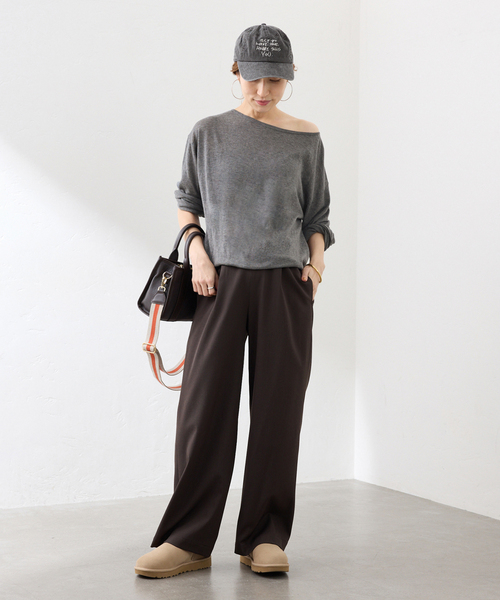 FRAMeWORK（フレームワーク）の「J.J.Mercer シシュウキャップ（キャップ・レディース・ベージュ系その他/チャコールグレー・FREE）」の3枚目の写真