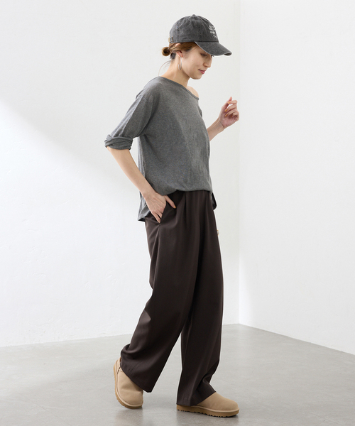 FRAMeWORK（フレームワーク）の「J.J.Mercer シシュウキャップ（キャップ・レディース・ベージュ系その他/チャコールグレー・FREE）」の4枚目の写真