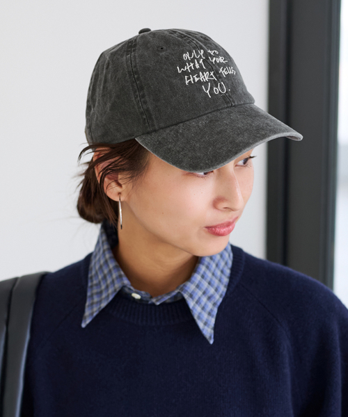 FRAMeWORK（フレームワーク）の「J.J.Mercer シシュウキャップ（キャップ・レディース・ベージュ系その他/チャコールグレー・FREE）」の7枚目の写真