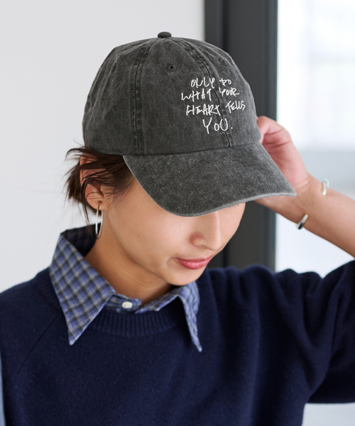 FRAMeWORK（フレームワーク）の「J.J.Mercer シシュウキャップ（キャップ・レディース・ベージュ系その他/チャコールグレー・FREE）」の8枚目の写真