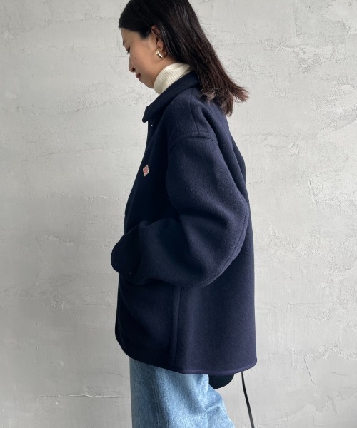 DANTON（ダントン）の「【WEB限定】[DANTON/ダントン] ウールライトパイル カバーオールジャケット（カバーオール・レディース・グレー/ベージュ/ネイビー・40/42）」の14枚目の写真