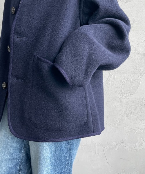 DANTON（ダントン）の「【WEB限定】[DANTON/ダントン] ウールライトパイル カバーオールジャケット（カバーオール・レディース・グレー/ベージュ/ネイビー・40/42）」の21枚目の写真