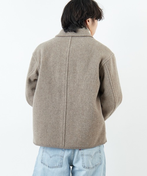 美品✨ ダントン　ウールライトパイルジャケット　24AW　グレージュ　40 WEB限定】[DANTON/ダントン] ウールライトパイル カバーオール