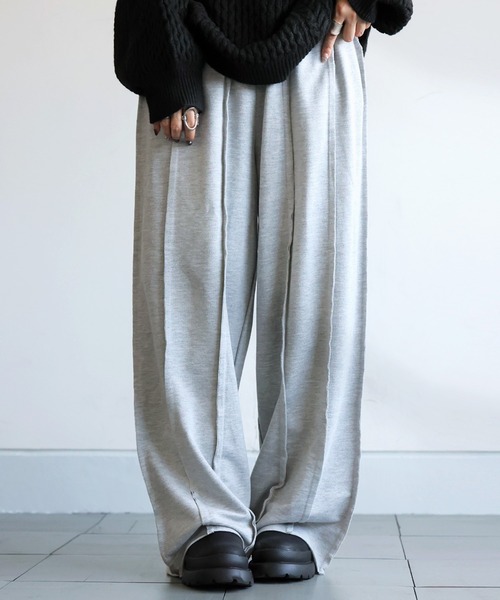 裏毛ワイドパンツ（その他パンツ）｜antiqua（アンティカ）の