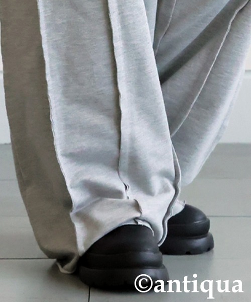 antiqua(アンティカ)の「裏毛ワイドパンツ(その他パンツ・レディース・ブラック/チャコールグレー/杢グレー・MEDIUM/LARGE)」の17枚目の写真