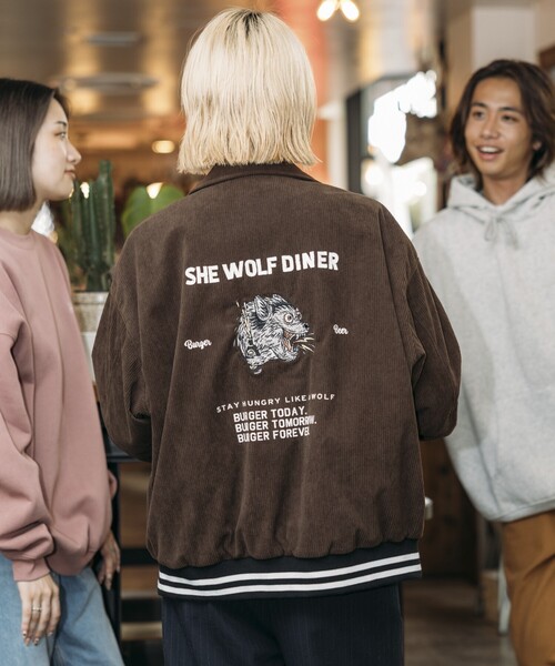 wolf & rewolf ブルゾン セール】限定展開 SHE WOLF DINER×FREAK'S STORE/シーウルフダイナー