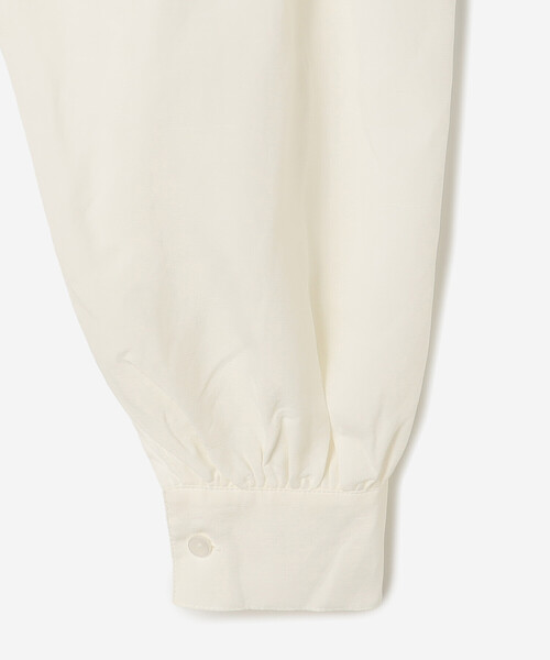 Bshop（ビショップ）の「eunoia | Vネック オーバーサイズ ブラウス WOMEN（シャツ/ブラウス・レディース・ブラック/ホワイト・ONE）」の6枚目の写真