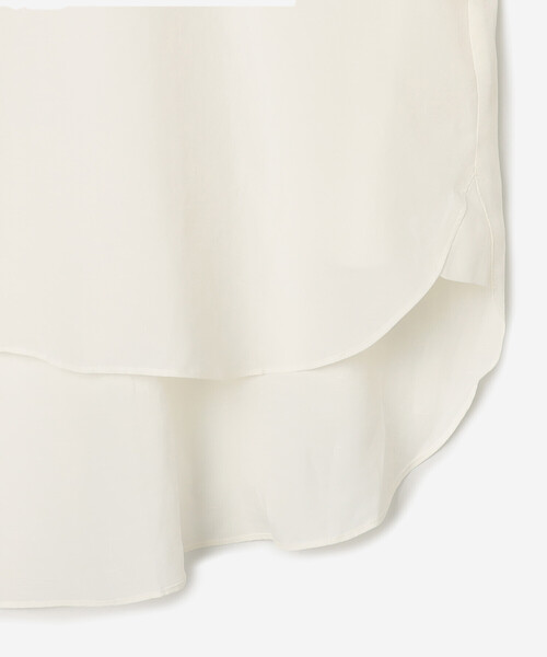 Bshop（ビショップ）の「eunoia | Vネック オーバーサイズ ブラウス WOMEN（シャツ/ブラウス・レディース・ブラック/ホワイト・ONE）」の7枚目の写真