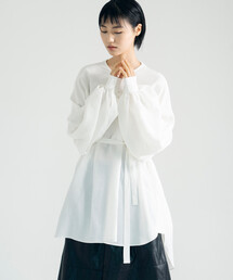 eunoia | Vネック オーバーサイズ ブラウス WOMEN