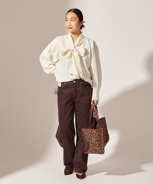 A PUPIL（アピューピル）の「【A PUPIL/ア ピューピル】BIG BT BL STRIPES：ブラウス（シャツ/ブラウス・レディース・ホワイト・MEDIUM）」の14枚目の写真