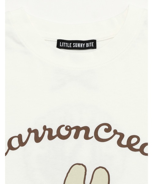 Little sunny bite（リトルサニーバイト）の「【Little Sunny Bite】MARRONCREAM x little sunny bite big tee（Tシャツ/カットソー・レディース・ホワイト/ピンク/ブラック・SMALL/MEDIUM）」の5枚目の写真