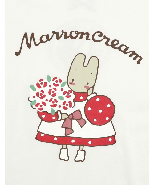 Little sunny bite（リトルサニーバイト）の「【Little Sunny Bite】MARRONCREAM x little sunny bite big tee（Tシャツ/カットソー・レディース・ホワイト/ピンク/ブラック・SMALL/MEDIUM）」の6枚目の写真