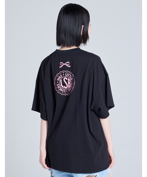 Little sunny bite（リトルサニーバイト）の「【Little Sunny Bite】MARRONCREAM x little sunny bite big tee（Tシャツ/カットソー・レディース・ホワイト/ピンク/ブラック・SMALL/MEDIUM）」の15枚目の写真