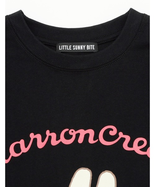 Little sunny bite（リトルサニーバイト）の「【Little Sunny Bite】MARRONCREAM x little sunny bite big tee（Tシャツ/カットソー・レディース・ホワイト/ピンク/ブラック・SMALL/MEDIUM）」の16枚目の写真