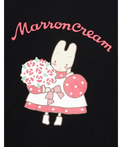 Little sunny bite（リトルサニーバイト）の「【Little Sunny Bite】MARRONCREAM x little sunny bite big tee（Tシャツ/カットソー・レディース・ホワイト/ピンク/ブラック・SMALL/MEDIUM）」の17枚目の写真