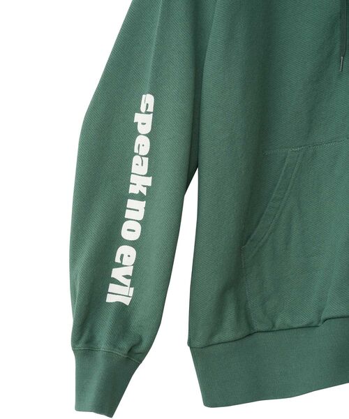 HYSTERIC GLAMOUR（ヒステリックグラマー）の「SPEAK NO EVIL パーカー（パーカー・メンズ・グリーン/グレー/ブラック・SMALL/MEDIUM/LARGE/X-LARGE）」の7枚目の写真