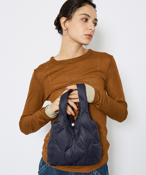 TAION(タイオン)の「【TAION / タイオン】ミリタリー エコ ダウンバッグS/コンパクト/サブバッグ/ユニセックス/【WEB限定】(トートバッグ・メンズ・ブラック/ダークネイビー/その他1/カーキ・フリー)」の16枚目の写真